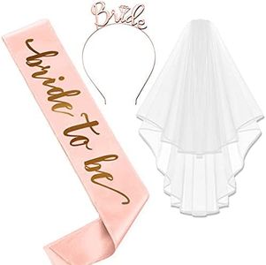 Bride to Be, Accesorios para Despedida de Soltera，tu Propia Fiesta -La Fiesta Más Importante de mi Vida[3 Pack]