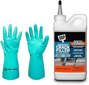 Fast Drying DAP - Concrete Crack Filler - 1.62 LBs - Permanently Fill Concrete, Stone, and Masonry Surfaces – Available with Omni Depot Chemical-Resistant Gloves