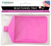 Multicraft Bead Funnel, Paper, Pink, Approximately 4.75" x 3"