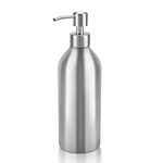 Liquid Soap Dispenser - 25.5Oz Bathroom Brushed Stainless Steel Soap Dispenser, Countertop Large Soap Bottle, Anti-Rust Leakproof Metal Pump Hand Lotion Dish Dispenser for Kitchen 750ml