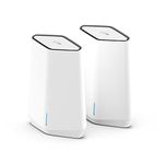 NETGEAR Orbi Pro WiFi 6 Tri-Band Mesh System (SXK50), Router with 1 Satellite Extender for Business or Home, VLAN, QoS, Coverage up to 5,000 sq. ft, 75 Devices, AX5400 802.11 AX (up to 5.4Gbps)