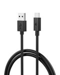 Spigen 480Mbps USB-A to USB-C Fast Charging Cable USB 2.0 Max 3A Compatible with Samsung Galaxy S23 / OnePlus/MacBook/iPad Pro Air/Pixel/All USB-C Devices (1.5m) - Black