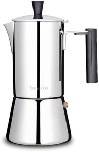 Easyworkz Pedro Stovetop Espresso Maker 6Cup 300ml Stainless Steel Italian Coffee Machine Maker Induction Moka Pot