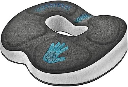 Seat Cushion Office Chair Cushion, Aerostralia Memory Foam Seat Cushion, Tailbone Ergonomic Car Seat Cushion, Coccyx Pain Relief Gel Cusion, Pressure Relief Donut Hemorrhoid Cushions for Desk Chair