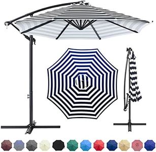 Patio Umbrella Canopy, Universal Replacement Cover for 10 Feet 8- Ribs Outdoor Round Patio Market Umbrella Parasol Canopy Top Sun Shade Accessory, 300D UV Protective And Water Resistant Canopy,