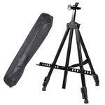 ADEPTNA Heavy Duty Artist Field Studio Painting Easel Tripod Display Telescopic White Board Stand