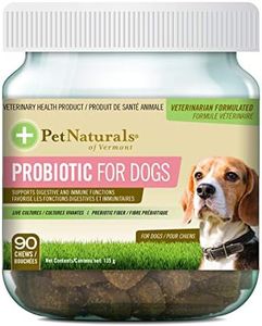 Pet Naturals, Daily Probiotic for Dogs, Digestive Health Supplement, Natural Duck Flavor, 90 Bite-Sized Chews, Brown Chew