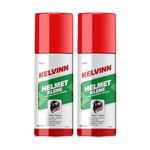 Kelvinn Quick Dry Helmet Cleaner Spray - 300 mL: Anti-Odor & Bacteria Foaming Spray for Helmet Interior & Exterior, Safe for Skin & Hair (150 mL Pack of 2)