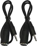 Kurrent Electric (2 Pack of Type-A MIDI to 3.5mm Adapter 14" Inch Cable