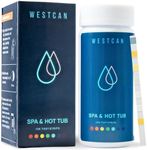 WESTCAN 7-in-1 Hot Tub Test Strips (100) Professional Grade | Bromine | Chlorine | PH | Alkaline | Calcium | Cyanuric Acid | Accurate Chemicals | Pool Spa & Hot Tub