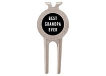 Rogue River Tactical Funny Best Grandpa Ever Golf Divot Tool Golf Ball Marker Gift for Grandfather Papa