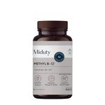 Miduty Vitamin B12 Supplement - Bioactive B-Complex with B6, B9, B12 – Daily Energy Support - Triple Formula for Mood, Brain & Nerve Support – Fast Absorbing Chewable – 60 Veg Tablets