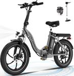 HITWAY Electric Bike, 20" Fat Tire Ebikes, 12Ah 250W 36V E Bike, 35-90KM Electric Folding Bikes with 7 Gears System City E Bike Mountain Bicycle for Adults