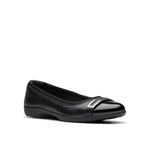 Clarks Collection Women's Meadow Rose Ballet Flat, Black Combi, 9 N US