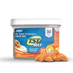 Camco TST MAX Camper/RV Toilet Treatment Drop-INs - Control Unwanted Odors & Break Down Waste and Tissue - Safe Septic Tank Treatment - Orange Scent, 30-Pack (41183)