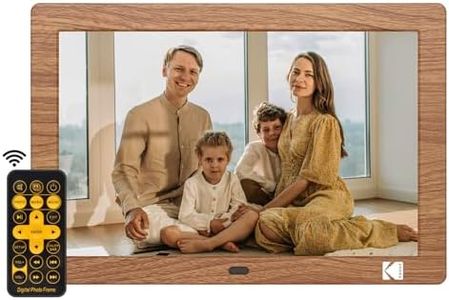 KODAK Marcos Digitales 8 Pulgadas, Marco Digital Electrónico sin WiFi con Mando a Distancia, Pantalla IPS, Reproductor de Foto/Vídeo/Música, Soporte USB/Tarjeta SD, Automático ON/Off/Rotación