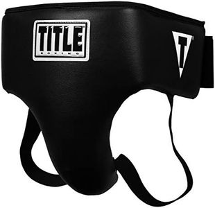 Title Boxing Deluxe Groin Protector Plus 2.0, Black, Small