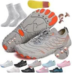 AddBili Grounding Shoes. These Copper-Grounded Barefoot Shoes are Effectively grounding, Soft, and Comfortable 2- GREY38