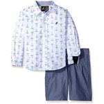 Nautica Baby Boys' Sail Away 2-Piece Outfit - White, 24 Months