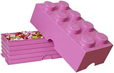 LEGO Storage Brick with 8 Knobs, in Medium Pink