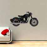 Wall Attraction Studio Vintage Bullet Bike Wall Sticker for Home Decoration & Decal Wall Poster Size -73cmX38cm