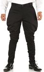 Breakthrough® Trendy Jodhpur Breeches|Flared Pants|Ethnic wear for Men Breeches|Cotton Lycra|Balloon Pants-Black