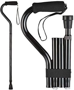 NOVA Folding Offset Cane, Black