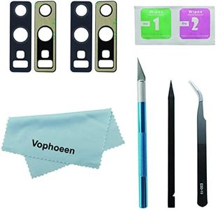 2pcs OEM Original Rear Back Camera Glass Lens Replacement for Samsung Galaxy Note 9 N960 N960U (All Carries) with Adhesive Preinstalled + Repair Toolkit Set (Black)
