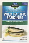 Wild Planet Wild Pacific Sardines in Extra Virgin Olive Oil 4.375 Ozs. Packed of 6 by Wild Planet