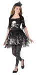 My Illusions Girls Zombie Ballerina Kids Dark Halloween Spooky Gothic Fancy Dress Costume Outfit (Small 6-8 Years)