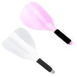 2Pcs Hairspray Mask Professional Plastic Anti-Slip Hair Salon Hairdresser Styling Mask Tools Face Shield Haircut Cover Mask Face Eyes Protector for Makeup Hair Coloring (Random Color)