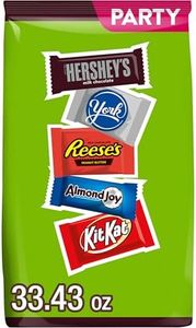 Hershey Assorted Chocolate Flavored Snack Size, Halloween Candy Party Pack, 33.43 oz