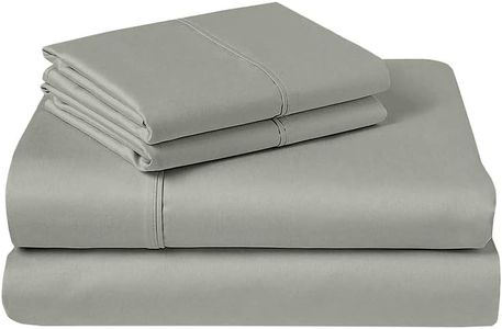 RV Camper King Sheet Set - 400 Thread Count Egyptian Cotton Sheets for RV Camper King Size 4 PCs Sheet Sets - 15 Deep Pocket - Easy Fit - Camper King (72 X 80) Sheets, Light Grey Solid