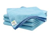 SOFTSPUN Microfiber Cleaning Cloths, 4pcs 40x40cms 220 GSM Sky Blue! Highly Absorbent, Lint and Streak Free, Multi -Purpose Wash Cloth for Kitchen, Car, Window, Stainless Steel, Silverware.…