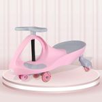 R for Rabbit Iya Iya Ace Kids Swing Car, Scratch Free PU Wheels, Ride on Magic Toys Car for Kids, Magic Twister Car for 3+ Years Boys & Girls, 50 Kgs Weight Capacity - 6 Month Warranty (Pink)