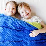 Harkla Kids Weighted Blanket (5lbs) - Great for Sensory Seekers - Cooling Bamboo Weighted Blanket for Children Weighing 30lb to 40lb - Price Includes Duvet Cover & Weight - Weighted Blanket for Autism