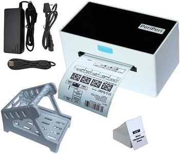 PeriPeri S1 4x6 USB Direct Thermal Label, Barcode Printer with Stand Support All Label Sizes, Copatible with Windows, Mac OS 160mm/s Printing Speed (1Year Warranty)
