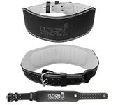 USI UNIVERSAL THE UNBEATABLE 790SL4 Leather Weight Lifting Belt, Leather & Metal Construction, Suede Leather Lining, 4" Weight Belt for Deadlift, Squat & Weightlifting for Men & Women(Size Medium)