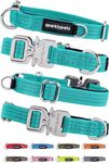 SparklyPets Extra Small Dog Collar with Quick Release Chrome Buckle & AirTag Holder – Premium Small Dog Collars with Reflective Stripes & Soft Lining for Female Dogs & Boys