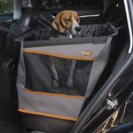 K&H Pet Products Buckle N Go Dog Car Seat for Medium Dogs, Waterproof Fabric, Breathable Mesh Sides, Adjustable Seat Belt Leash, Carseat for Small to Medium Pets, Car Seat Cover - 21 X 13 X 19in