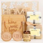 House Warming Gifts New Home,Housewarming Gift,Housewarming Gifts for New House,New Home Gifts for Home,Home Sweet Home Bamboo Serving Board Coasters Spoon for Couple Women Men