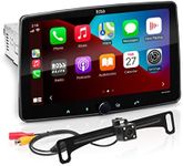 BOSS Audio Systems BE10ACP-C Car Stereo System - Apple CarPlay, Android Auto, 10.1 Inch Single Din, Touchscreen, Bluetooth Head Unit, Radio Receiver, Backup Camera, No CD Player, Backup Camera