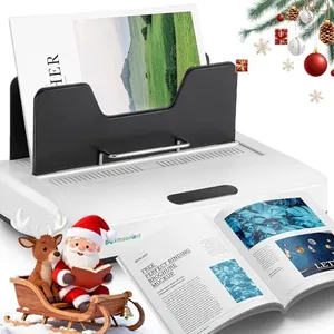 Mxmoonant Thermal Binding Machine PRO 500 Sheets, Instant Use|Digital Touch Panel|Air Cooling|Microwave Vibration, Electric Binder for A3(Short Edge)/A4/A5 Documents, Reports, Magazines, Scripts 110V