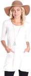 Popana Womens 3/4 Sleeve Tunic Top 