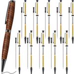 Colarr 10 Pcs Pen Kits for Wood Turning 7mm Slimline Pen Twist Pen Kit with Refill Lathe Turning Supplies for Making Pen Office Classroom Supplies DIY Friend Teacher Student Gifts(Black)