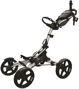 Clicgear Unisex Clicgear 8.0+ Golf Push Trolley, Silver, One Size UK