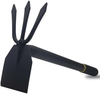 Garden Hoe and Cultivator, Long Heavy Duty Hand Hoe with Tiller,2 Section Handle, Carbon Steel Blade, Cultivator Hoe Garden Tools for Loosening Soil, Digging, Weeding