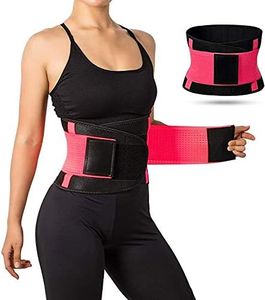 Sport Adjustable Weight Loss Trimmer Belt, Belly Fat Burner Belt for Women, Breathable Waist Trimming Body Shaper, Sweat Belt, Girdle Slimming Band for Fitness Workout (Large)