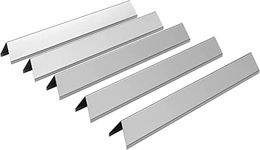 7636 15.3" Flavorize Bar Replacement Parts for Weber Spirit 300 310 320 E310 E320 Series with Front Controls Panel,Stainless Steel Heat Plates Accessories for Weber 46510001, 47513101 Gas Grill,5 Pack