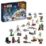 LEGO 75366 Star Wars Advent Calendar 2023 with 24 Gifts including 9 Characters, 10 Toy Vehicles and 5 Iconic Mini-Models, Christmas Countdown Gift for Kids and Fans